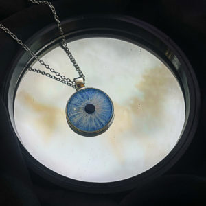 Collier avec photo de votre iris