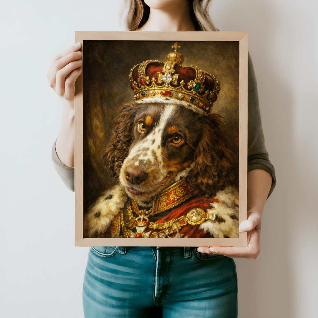Affiche personnalisée Chien royal